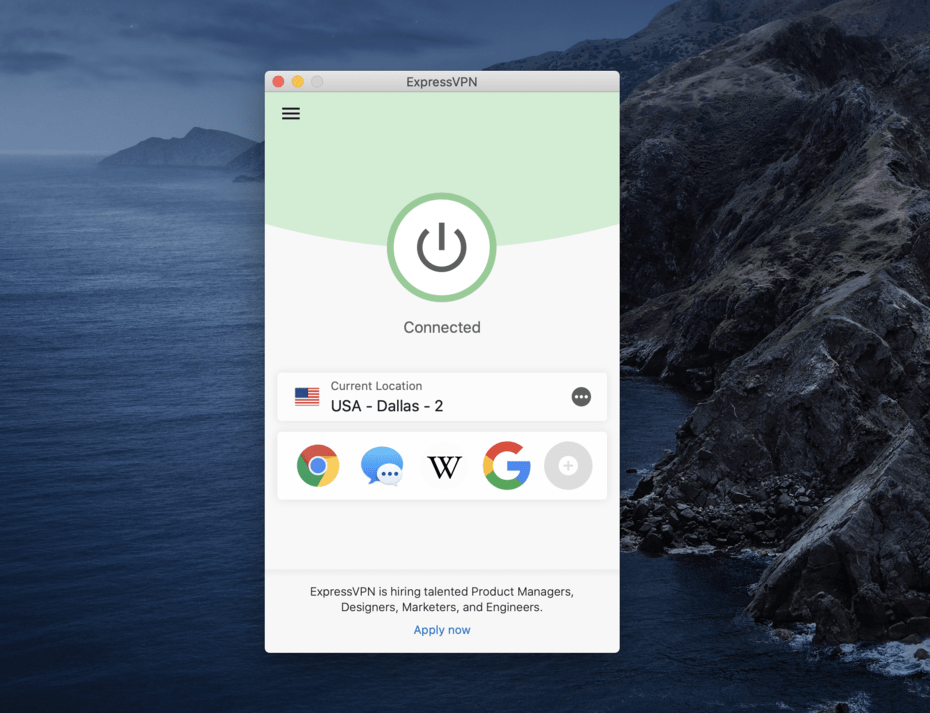 ExpressVPN UI